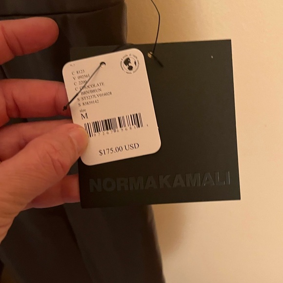 NWT Norma Kamali Free People Spat Leggings in Chocolate - Picture 7 of 10